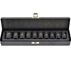 AW-Tools Smūginių galvučių rinkinys AWTools AW38623BL; 1/2''; 10-22 mm; 10 vnt.
