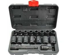 AW-Tools Smūginių galvučių rinkinys AWTools AW38680BL; 1/2''; 8-24 mm; 15 vnt.
