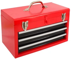 AW-Tools AWTOOLS METALINĖ ĮRANKIŲ DĖŽĖ 3 STALČIAI 45x24x27 cm