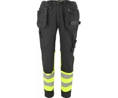 AW-Tools Apsauginės kelnės AWTools AW02615; T3; 3XL juoda/geltona