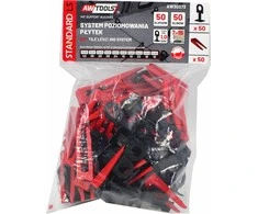 AW-Tools AWTOOLS LYGIAVIMO SISTEMA ST 1,0mm 50+50 (SPAUSTUKAS 7-15mm + PLEIŠTAS)