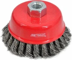AW-Tools AWTOOLS, BET ŠEPEČETIS 100 mm / Susukta viela / M14 sriegis