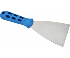 AW-Tools AWTOOLS GLAISTYKLĖ NERŪDIJANČIO PLIENO 120mm PLASTIKINĖ RANKENA 0815 MĖLYNA