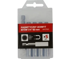 AW-Tools AWTOOLS MAGNETINIS ANTGALIŲ LAIKIKLIS 1/4″ 60mm/5vnt.
