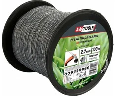 AW-Tools AWTOOLS PJOVIMO VALAS CLASSIC 3,0x100m / SUKTAS KVADRATAS SU ŠERDIMI / RITĖ