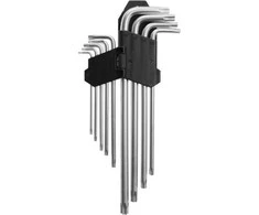 AW-Tools AWTOOLS ILGI TORX RAKTAI / T10-T50 / 9 vnt