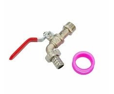 AW-Tools AWTOOLS KRAN OGRODOWY CYNK NIK. 1/2" GZ 3/4"