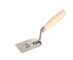 AW-Tools AWTOOLS nerūdijančio plieno nerūdijančio plieno ašmenys STUCK TROOWER 100 mm medinė rankena