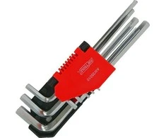 AW-Tools AWTOOLS RAKTAI ŠEŠIAKAMPIAI HEX /1,5-10mm/ 9vnt. Juodas LINE
