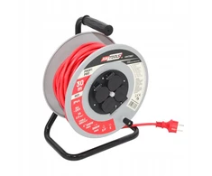 AW-Tools AWTOOLS BŪGNINIS ILGINTUVAS METAL PROFI PRO 30m 3×2,5mm RAUDONAS 16A / 3680W / IP44