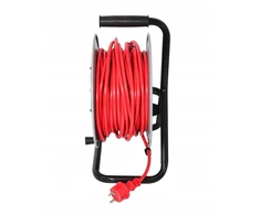 AW-Tools AWTOOLS BŪGNINIS ILGINTUVAS METAL PROFI PRO 25m 3×2,5mm RAUDONAS 16A / 3680W / IP44