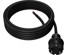 AW-Tools AWTOOLS LAIDAS SU KIŠTUKU 5m 2×1,0 Juodas H05VV-F