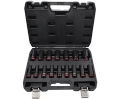 AW-Tools AWTOOLS SMŪGINIŲ GALVUČIŲ RINKINYS 1/2″ 35vnt./8-32mm/ TRUMPOS IR ILGOS Juodas LINE