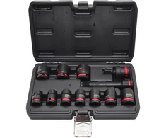 AW-Tools AWTOOLS SMŪGINIŲ GALVUČIŲ RINKINYS 1/2″ 12 vnt./10-24 mm/ TRUMPOS Juodas LINE