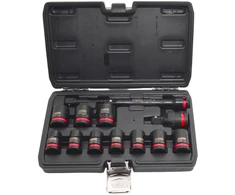 AW-Tools AWTOOLS SMŪGINIŲ GALVUČIŲ RINKINYS 1/2″ 13 vnt./10-24 mm/ TRUMPOS Juodas LINE