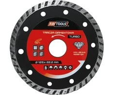 AW-Tools AWTOOLS DEIMANTINIS DISKAS 125×22,2 / TURBO