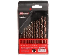 Grąžtas AW-Tools AWTOOLS METALO GRĄŽIAI 2,0–8,0 mm / KOBALTAS / 13 VIENŲ RINKINYS