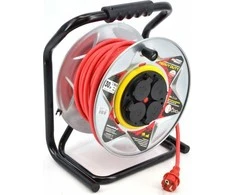AW-Tools AWTOOLS pratęsimas BUGNAS METAL Raudonas HEAVY DUTY 25m 3x1,5 mm 16A / 3680W / IP44