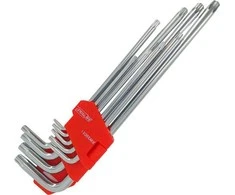 AW-Tools AWTOOLS RAKTAI IMBUSINIAI TORX/T10-T50/ 9vnt./ LABAI ILGI Juodas LINE