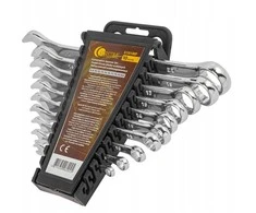 AW-Tools Rinkinys plokščių dvikilpių veržliarakčių 10 el. (6,8,10,12,13,14,15,17,19, 22mm)