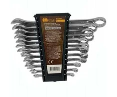 AW-Tools Rinkinys plokščių dvikilpių veržliarakčių 12 el. (6-14,17,19,22mm)