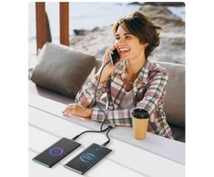 AWEI CL-228 usb-c/lightning/mico 3in2 kabelis juodos spalvos