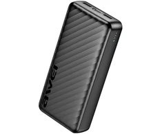 Awei PowerBank P6K Pro 20000mAh 2xUSB-A/USB-C juodas