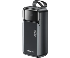 Awei Powerbank PA-105 40000mAh 22,5W PD 3xUSB-C juodas