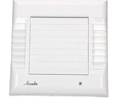 AWENTA A-Matic Awenta WM100T vonios ventiliatorius fi100mm 95m3/h 16W 230V su laikmačiu ir automatine užraktu, balta