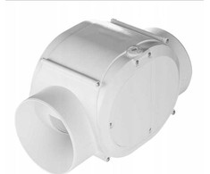 Ventiliatorius AWENTA Wentylator kanałowy turbinowy VTR100DT fi100mm 42/70m3/h 12/22,5W 230V su wyłącznikiem czasowym balta