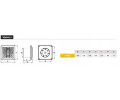 Awenta BASIC WB100T IŠTRAUKIMO VENTILIATORIUS