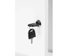 AWENTA apžiūros durelės Awenta DM81 140x140mm su spyna, metalinės, baltos