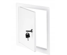 AWENTA Revizijos durelės Awenta DM91Z 300x300mm metalinės su užraktu baltos