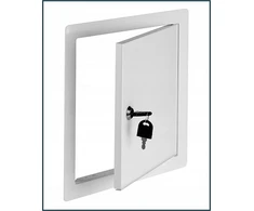 AWENTA Revizijos durelės Awenta DM95Z 25x35 metalinės su užraktu baltos