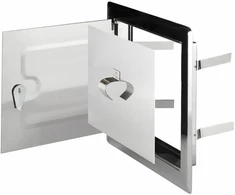 AWENTA Revizijos durelės nerūdijančio plieno 140 x 140mm (DMNW50)