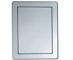 AWENTA Plastikinės revizijos durelės 20x20 satininis sidabras Awenta DT12SS