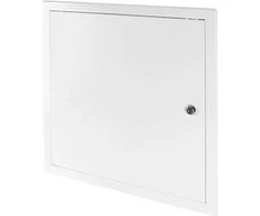 AWENTA Plastikinės revizinės durelės baltos su užraktu 450 x 450mm (DT17Z)