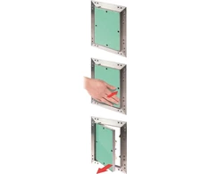 AWENTA Revizijos liukas aliuminis 300 x 300 x 12,5 mm (KRAL10)
