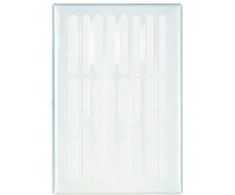 AWENTA Vėdinimo grotelės Awenta M3B 140x210mm metalinės baltos