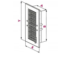 AWENTA Vėdinimo grotelės Awenta T20 9x25 TŻ balta