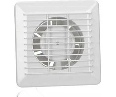 AWENTA Vonios ventiliatorius Basic fi100 90m3/h 14W 230V su laido jungikliu, baltas Awenta WB100W