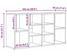 Batų suolelis 103 x 30 x 54,5 cm Apdirbta mediena