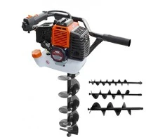 AW-Tools AWTOOLS GRĄŽAS / Benzino GRĄŽAS DIRVOTIMS 2,95 AG 2-takčiai +3 GRĄŽIAI (100, 150, 200 mm) GD520