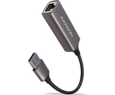 AXAGON ADE-TR Kompaktiškas aliuminio USB 3.2 Gen 1 Gigabit Ethernet 10/100/1000Mbit adapteris su automatiniu diegimu