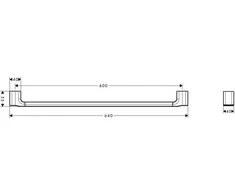 Axor Urquiola vienspalvis 64 cm chromas (42460000)