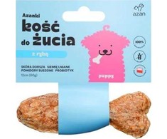 Brit AZANKI Menkės kaulas su probiotikais šuniukams žuvies formos – Šunų skanėstas – 12 cm
