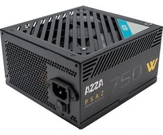 AZZA PSU 750W ATX 80+ bronzos sertifikatas, tylus 120 mm ventiliatorius, 1 x 20+4 kontaktų, 2 x 4+4 kontaktų 12V, 1 x 4 kontaktų diskelis, 2 x 4 kontaktų Molex, 5 x Sata, 4 x 6+2 kontaktų PCI-E, WPS