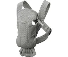 BABYBJORN nešioklė Mini, Mesh 3D, Pilkas, 021018
