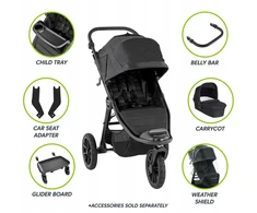 Baby Jogger BBJ WOZEK 2W1 CITY ELITE2 Krepšys vežimėliui BRIAR Žalias