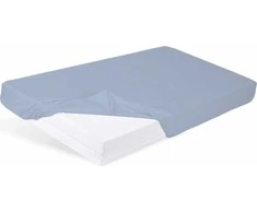 Baby Matex BabyMatex bambuko paklodė su elastine juostele, skirta lovelei 160x80 mėlyna